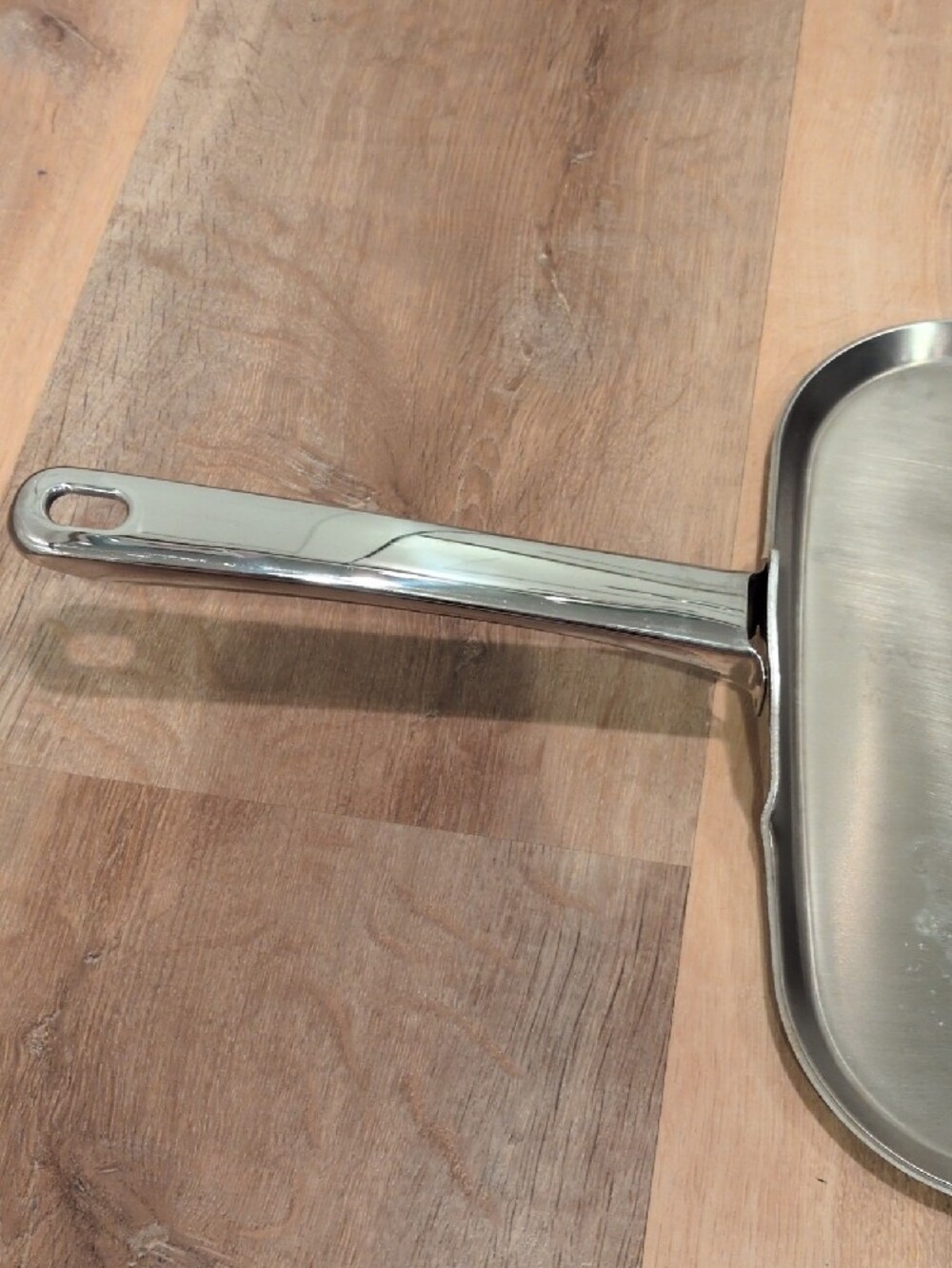 Cutco 5 ply Stainless Steel Cookware square griddle pan - Silver Finish - Picture 4 of 7